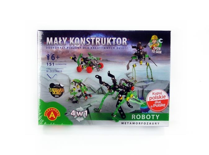 Mały konstruktor 4w1 roboty