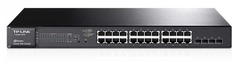 T1600G-28PS(TL-SG2424P) Switch Smart 24xGE PoE+ 4xSFP