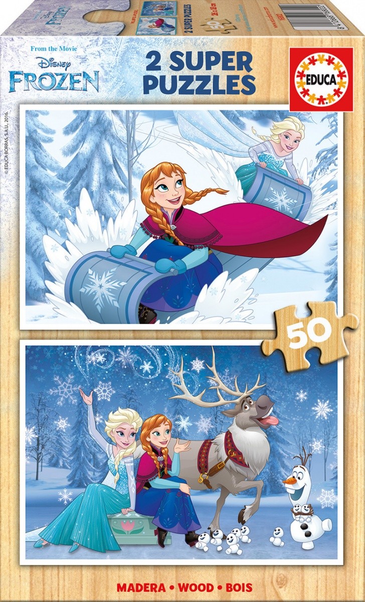 Puzzle 2x50 elementów Frozen