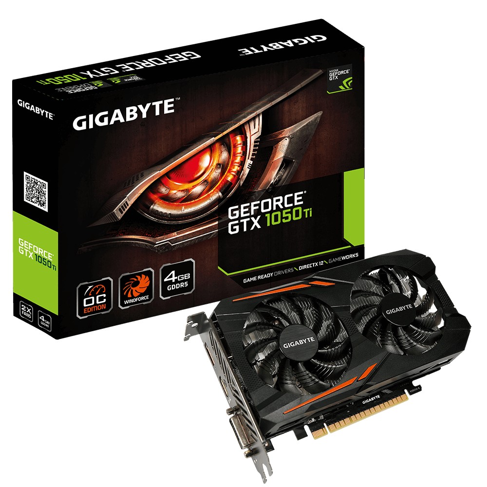 Karta graficzna GeForce GTX 1050 Ti OC 4GB GDDR5 128BIT DVI-D/HDMI/DP