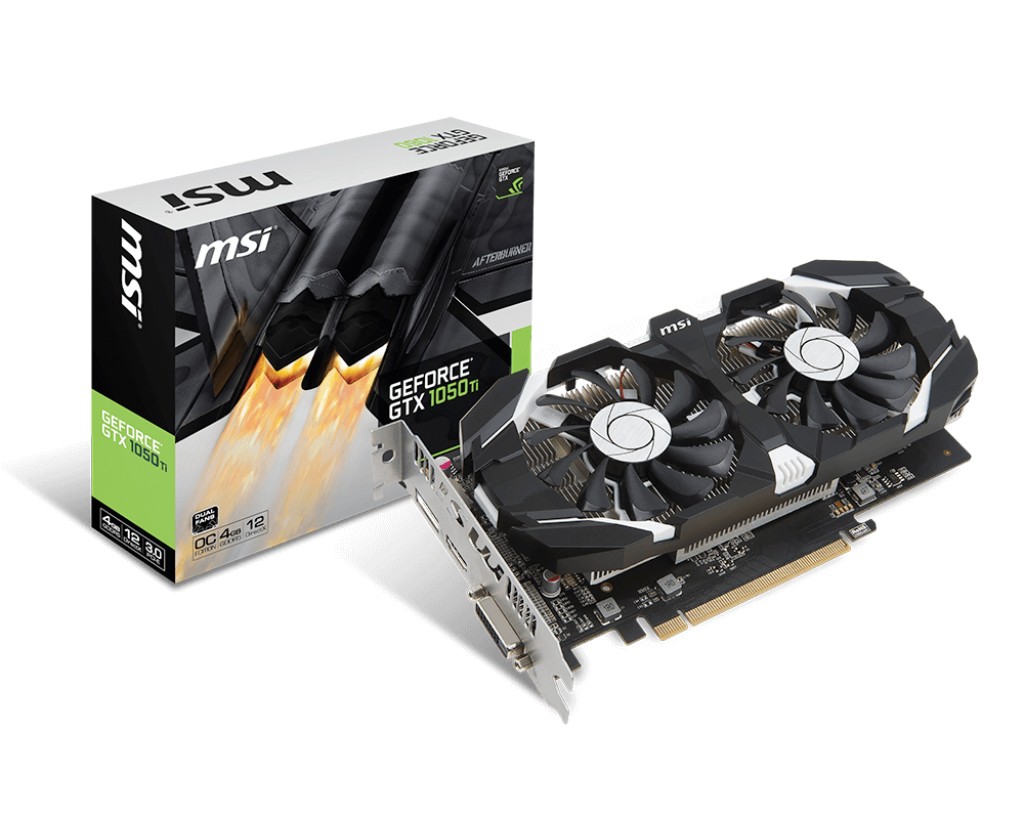 Karta graficzna GeForce GTX 1050 TI OC 4GB DDR5 128BIT DVI-D/HDMI/DP