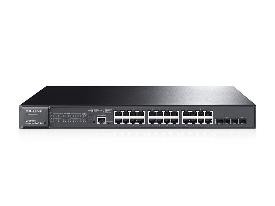 T2600G-28MPS Switch Smart 24xGb 4xSFP 