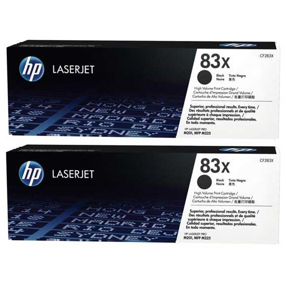 Toner 83X Black 2.2k Dual Pack CF283XD