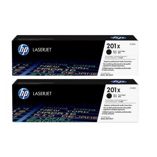 Toner 201X Black 2.8K Dual Pack CF400XD