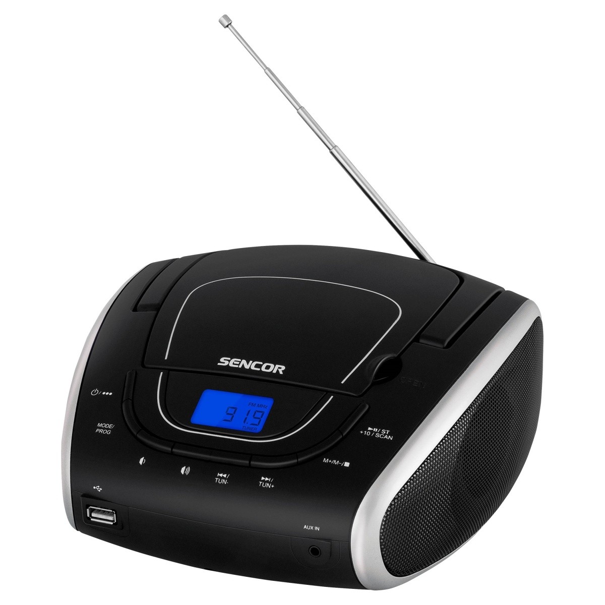 Przenośny odtwarzacz CD SPT 1600 BS, CD/MP3/USB/Radio FM