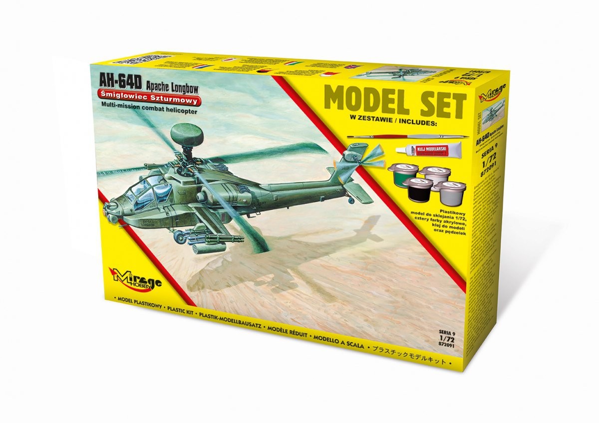 AH-64D Apache Longbow model set [Amerykański Śmigłowiec Szturmowy]