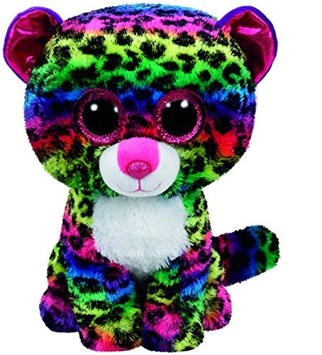 Maskotka TY Beanie Boos Dotty - kolorowy leopard, 15 cm