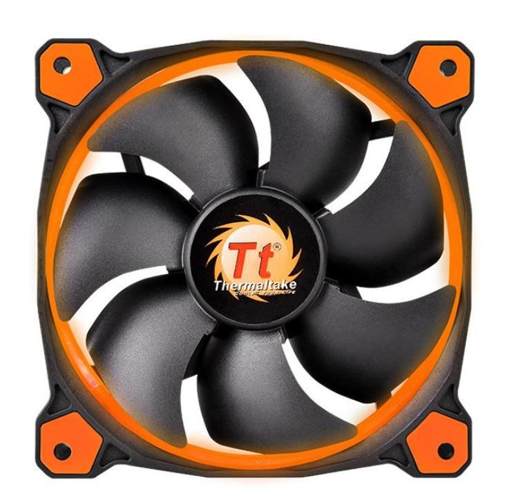 Wentylator Riing 14 LED Orange (140mm, LNC, 1400 RPM) Retail/Box 