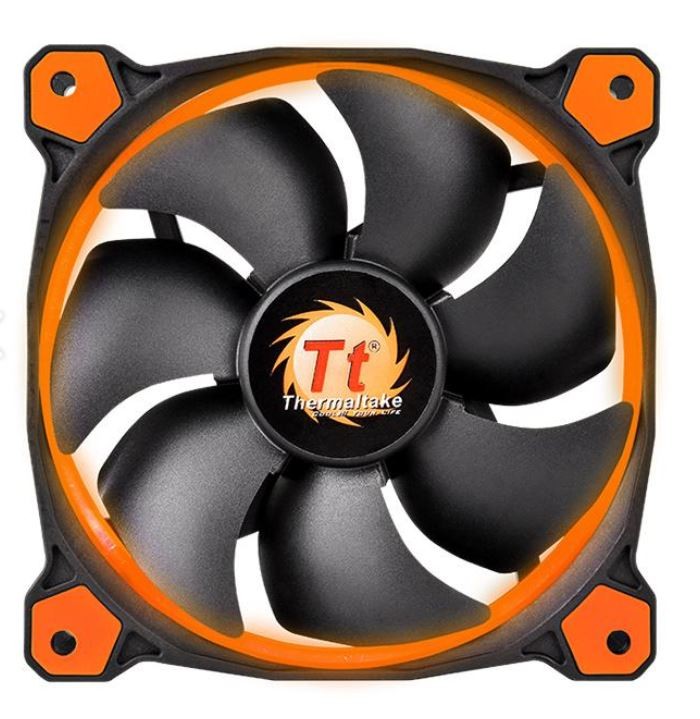 Wentylator Riing 12 LED Orange (120mm, LNC, 1500 RPM) Retail/Box 