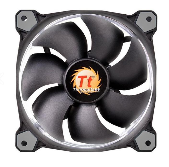 Wentylator Riing 12 LED White (120mm, LNC, 1500 RPM) Retail/Box 