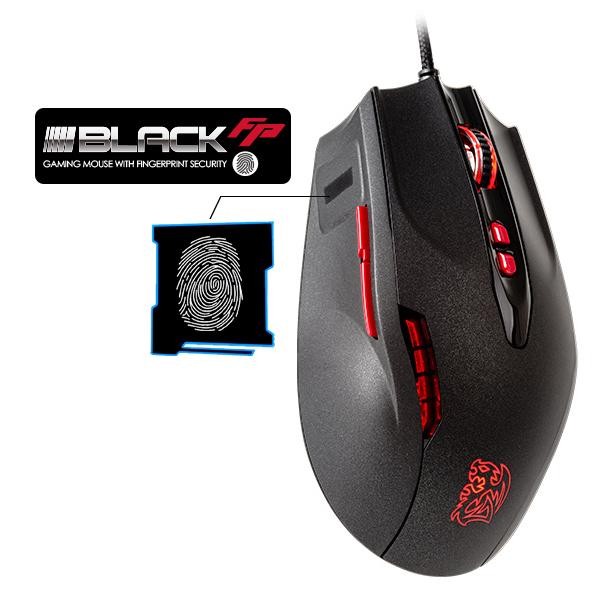 Tt eSPORTS Myszka dla graczy - BLACK Fingerprint Mouse 