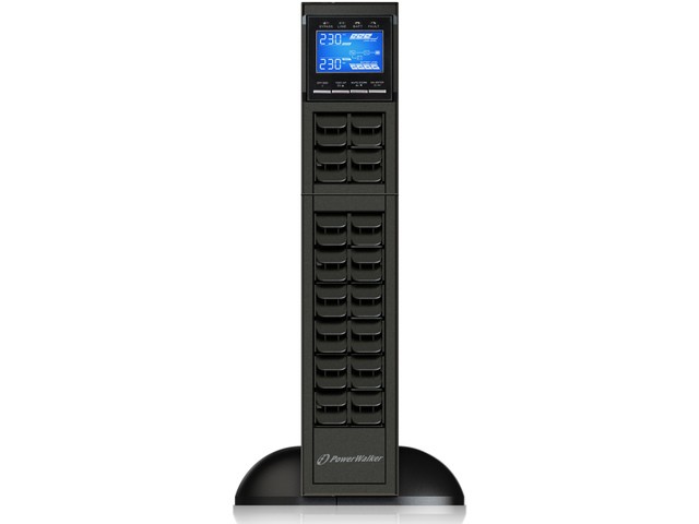 UPS ON-LINE 6000VA, TERMINAL IN/OUT, RACK 19 2U + BATERIE 2U LCD