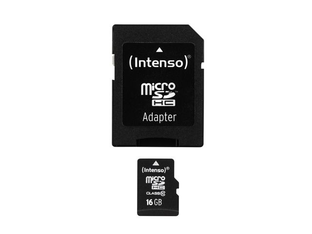 Karta Micro SDHC 16GB Class10 + Adapter 