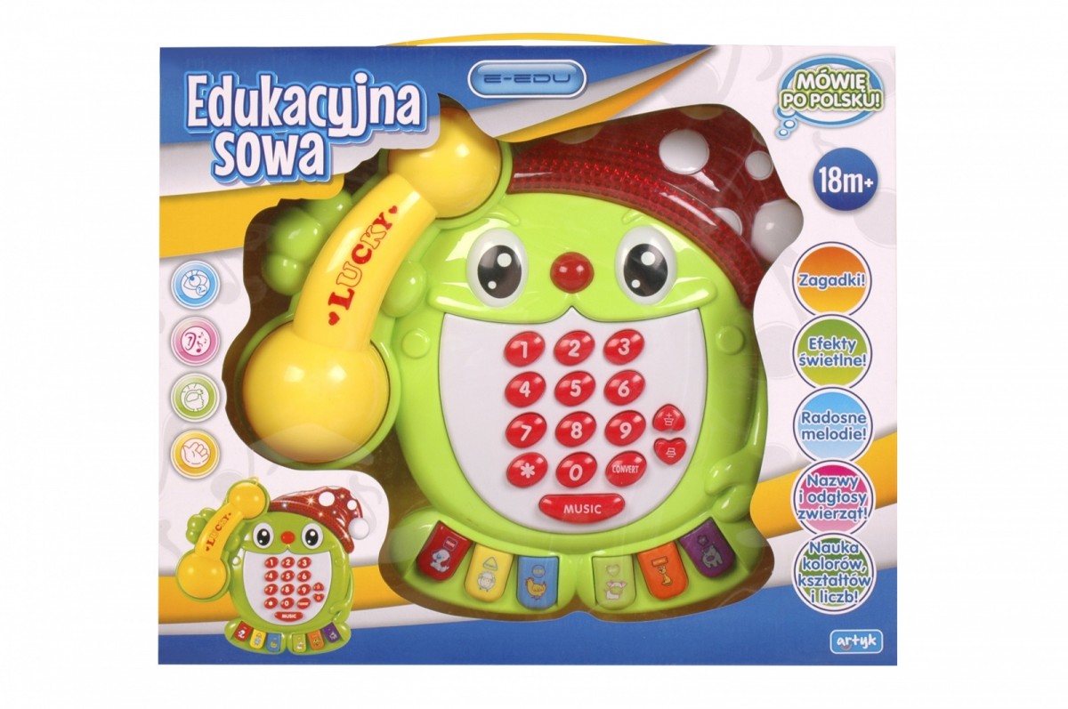 E-edu edukacyjny telefon Sowa