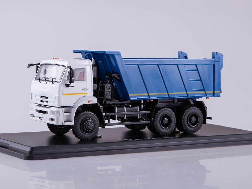 KAMAZ-6522 6x6 Dump Truck (facelift) (white/blue)