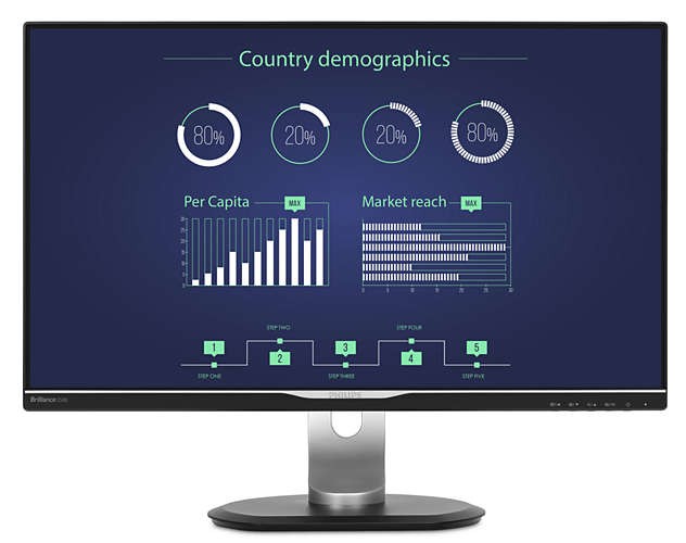 Monitor 25 258B6QUEB IPS DP DVI HDMI USB-C