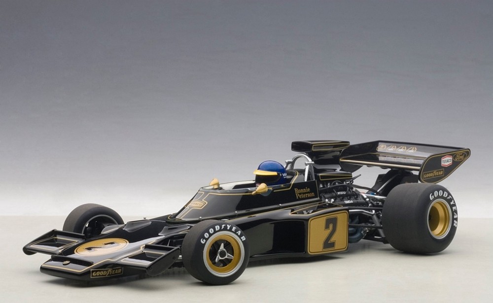 Lotus 72E #2 Peterson 1973 (with driver figurine fitted) (composite model/no openings)