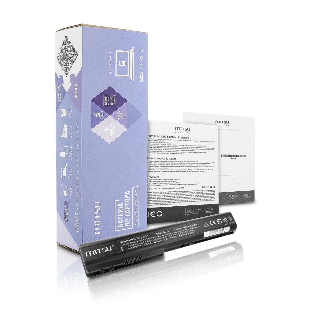 Bateria do HP dv7, hdx18 6600 mAh (95 Wh) 14.4 - 14.8 Volt