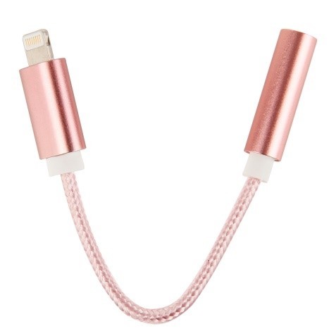 AUDIOADAPTER do iPhone 7/7 Plus złoty róż