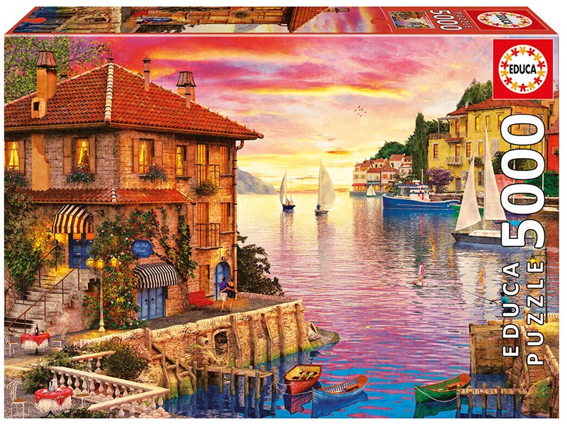 Puzzle 5000 elementów Port Morza Środziemnego