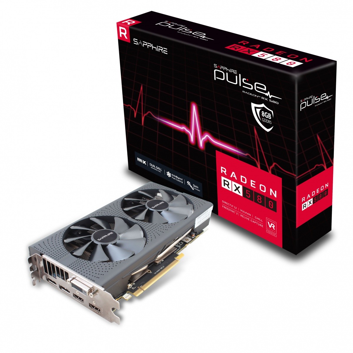 Karta graficzna Radeon RX 580 PULSE 8GB GDDR5 256BIT HDMI/DVI/DP