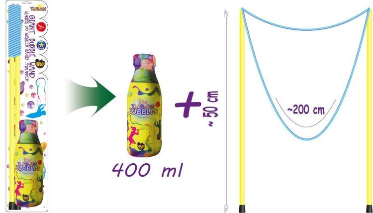 TUBAN Zestaw Sznurek 50 cm + płyn 400 ml