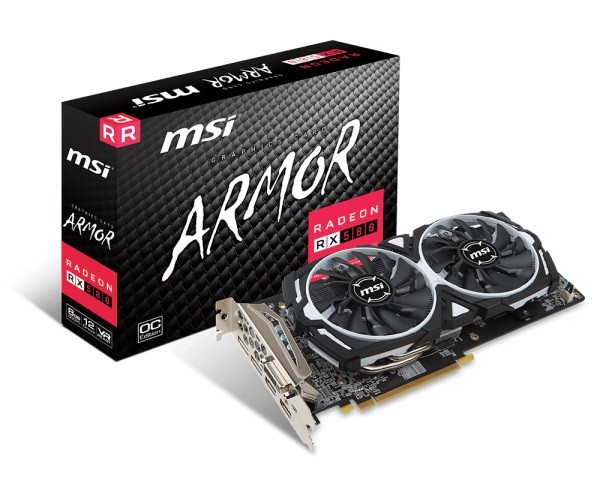 Radeon RX 580 ARMOR OC 8GB 256BIT 2HDMI/DVI-D/2DP