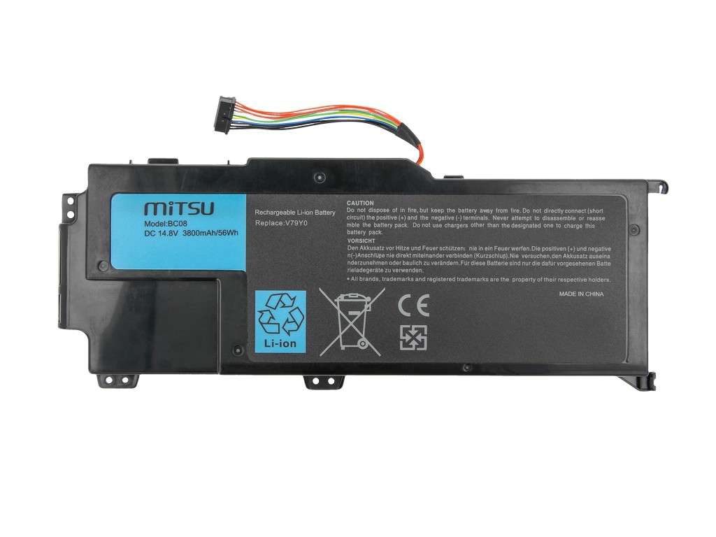 Bateria do Dell XPS 14z 3800 mAh (56 Wh) 14.4 - 14.8 Volt