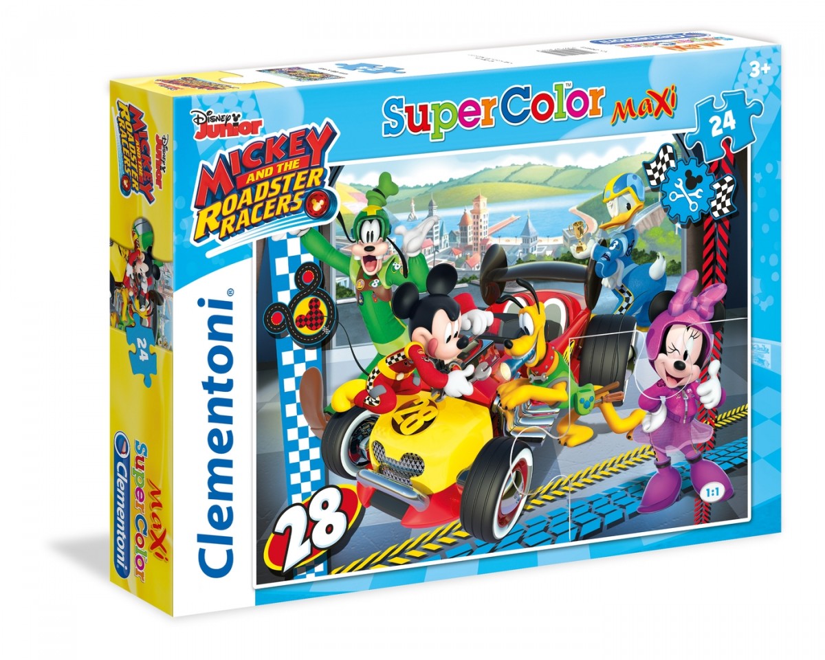 24 ELEMENTY MAXI Mickey & Roadster Racers