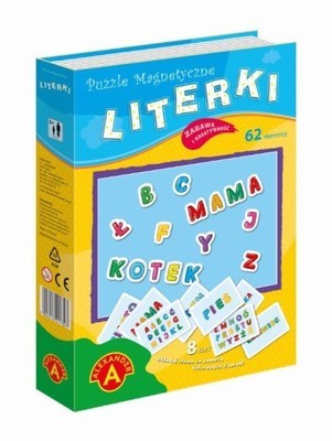 Puzzle magnetyczne Literki