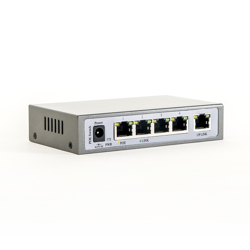 FEPS-1504 Switch PoE (4xFE PoE-af, 1xUplink, 65W)