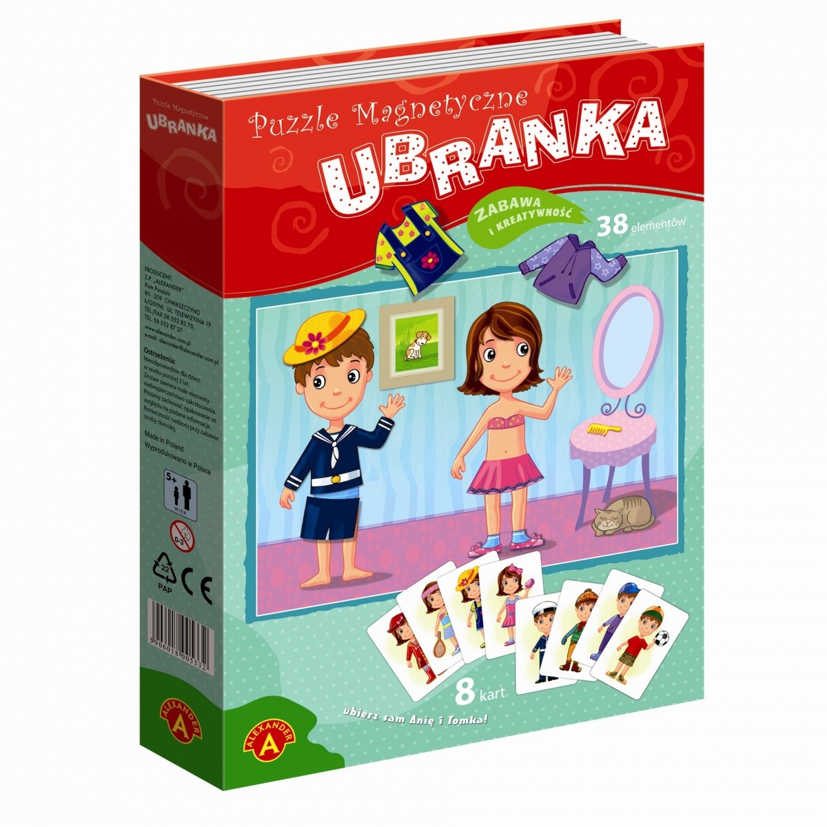 Puzzle magnetyczne - Ubranka