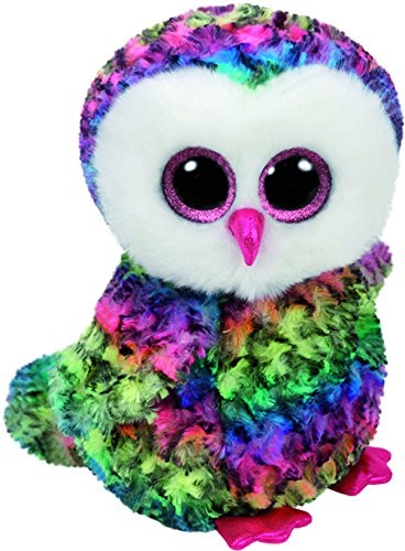 Maskotka TY Beanie Boos - Wielobarwna sowa 24 cm