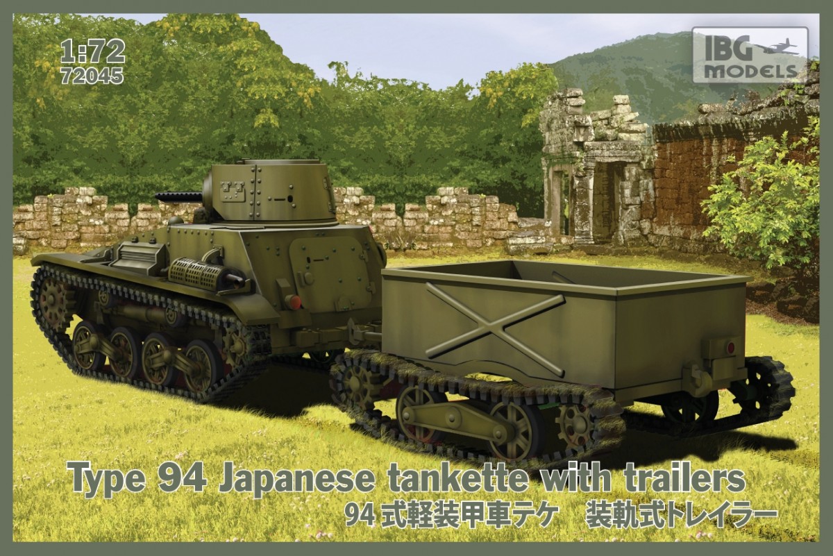 Type 94 Japanese Tankette with trailers