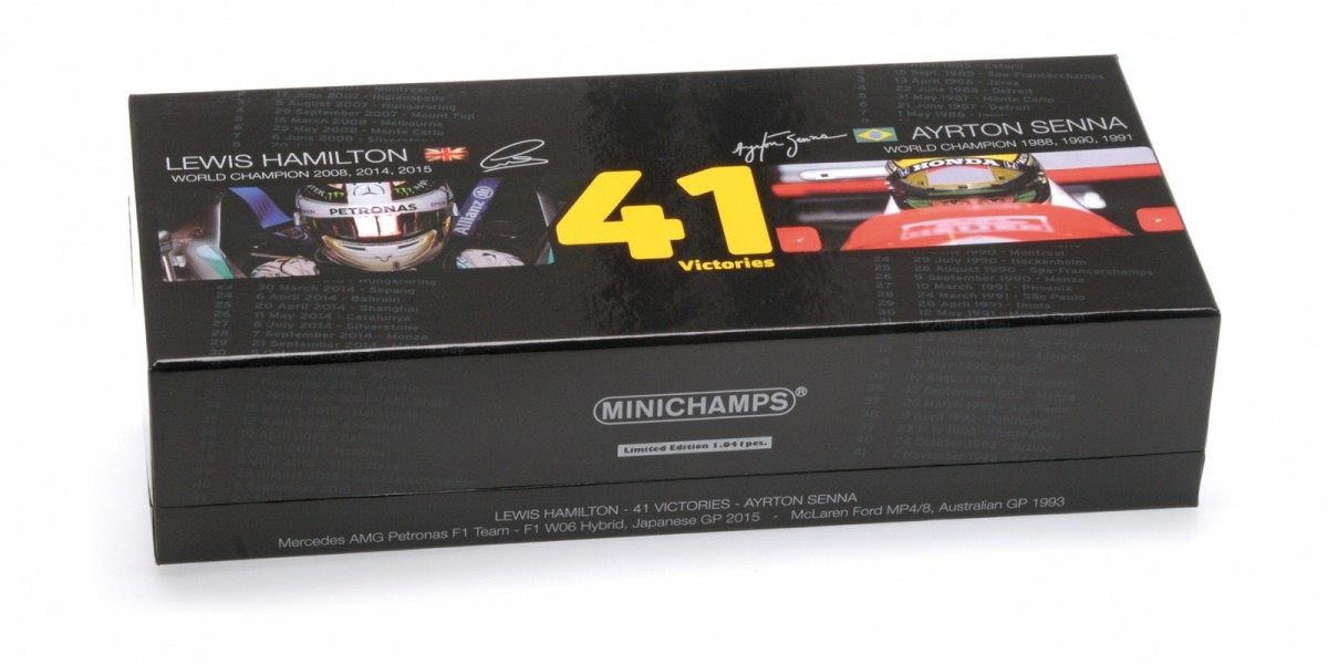 2-Car Set Hamilton Japanese GP 2015 41st Career Win Equalling Sennas 41st Wins Australian GP 1993 