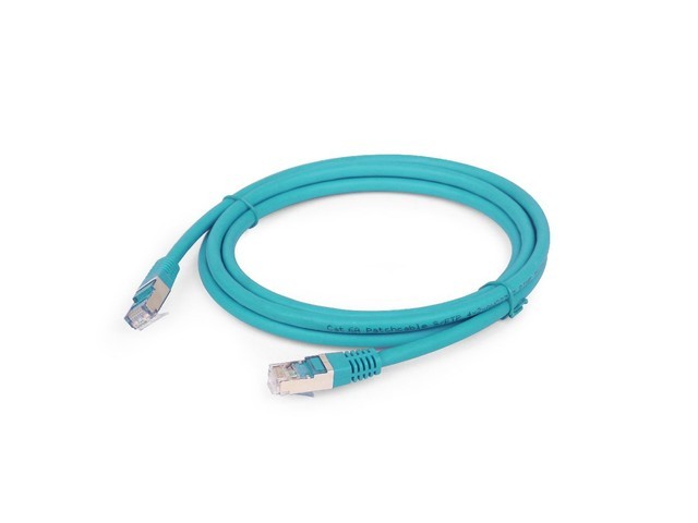 Patch cord Kat.6A S/FTP LSZH 0.25m zielony 