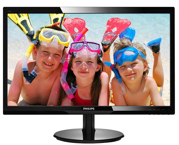 Monitor 24 246V5LDSB LED DVI HDMI Czarny 