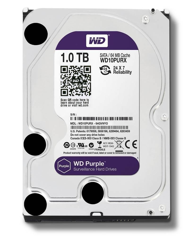 HDD Purple 1TB 3,5 64MB SATAIII/5400rpm