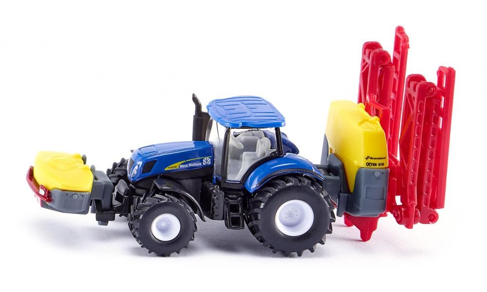 Traktor New Holland z opryskiwaczem