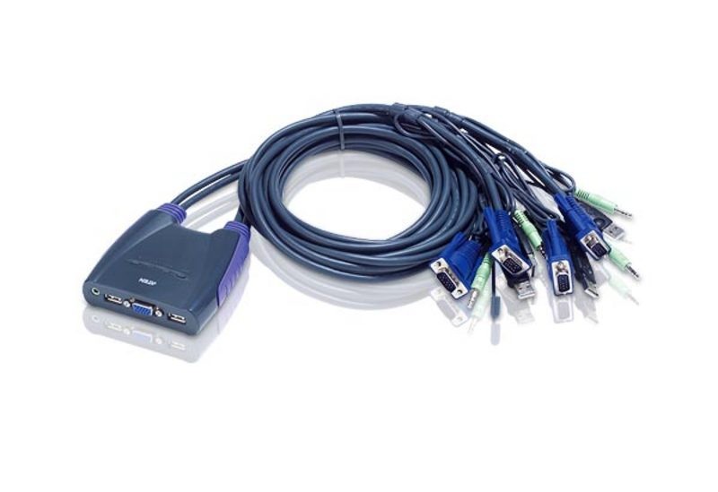 PRZEŁACZNIK KVM 4 PORTY USB VGA CS64US 