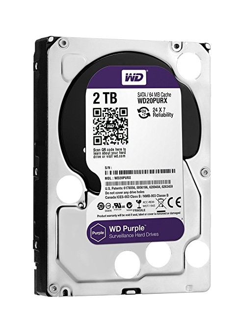 HDD Purple 2TB 3,5 64MB  SATAIII/5400rpm