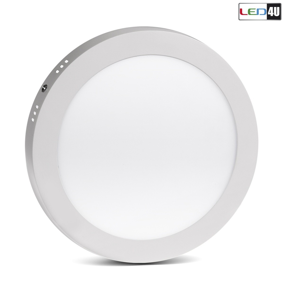 Panel LED natynkowy slim 18W Warm white 2800-3200K Led4U LD155W Fi225*H40mm