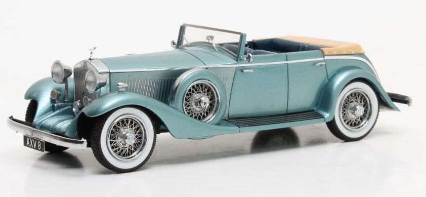 Rolls-Royce Phantom II Continental All-Weather Tourer Nubar Gulbenkian Hooper #7RY 1934 (metallic blue)