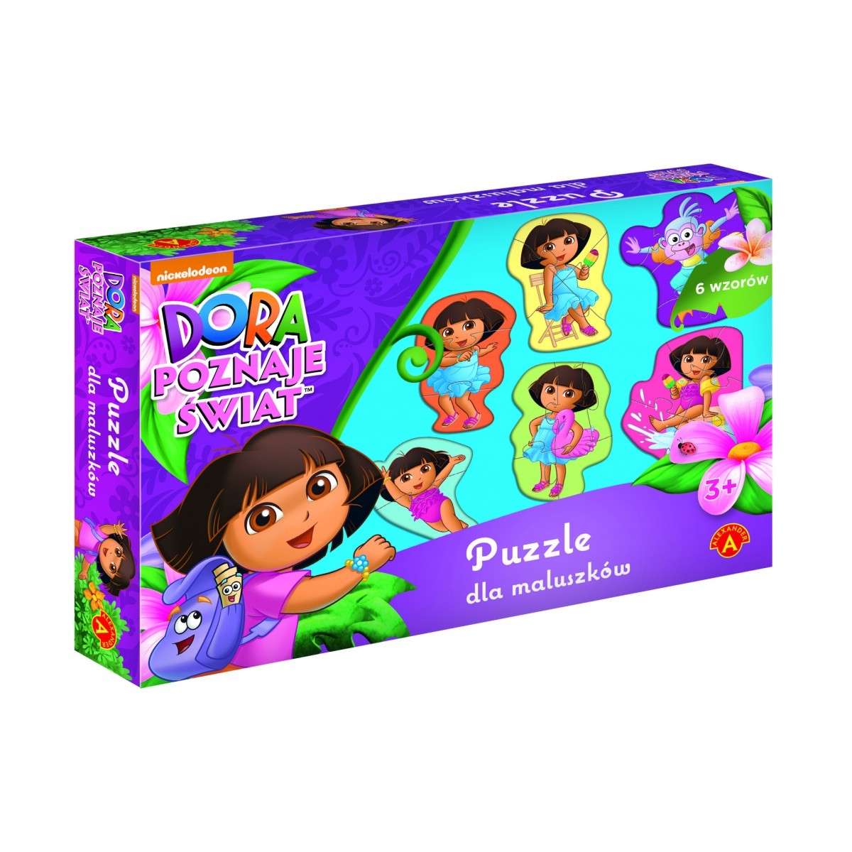 Puzzle dla maluszków - Dora poznaje świat