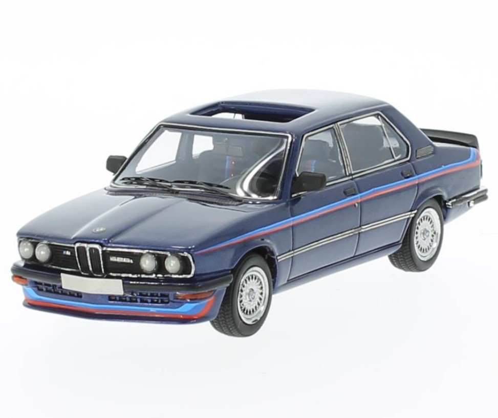 BMW M535i (E12) 1978 (metallic dark blue/decorated)