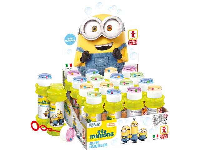 Bańki 120ml/16 sztuk Minionki