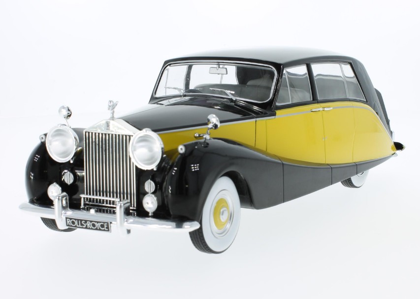Rolls Royce Silver Wraith Empress by Hooper RHD 1956 (black/yellow)
