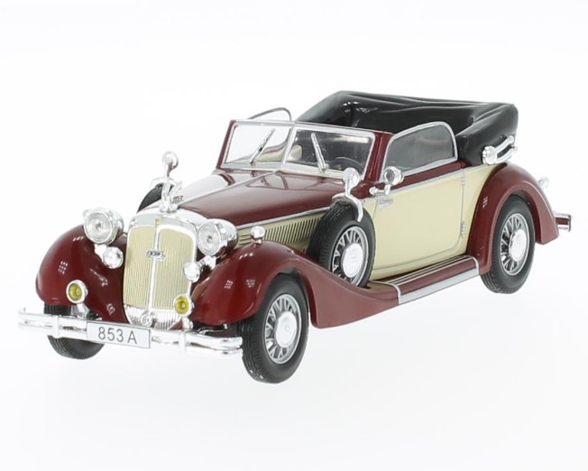 Horch 853A Convertible 1938 (dark red/beige)