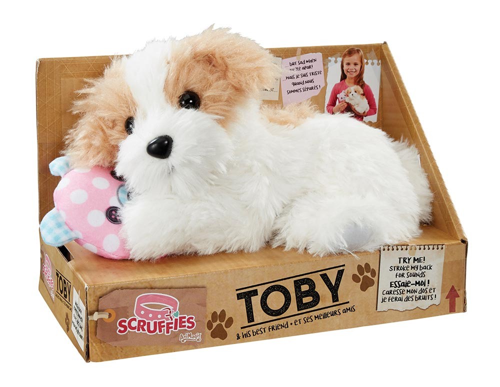 Maskotka interaktywna SCRUFFIES Toby i przyjaciel