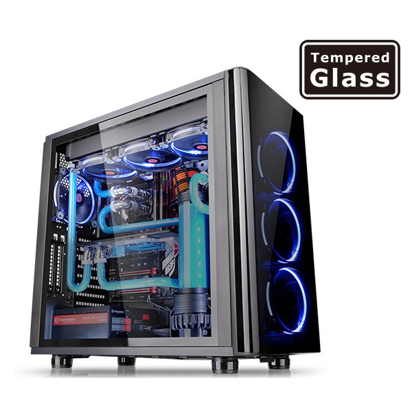 View 31 USB3 Black Tempered Glass